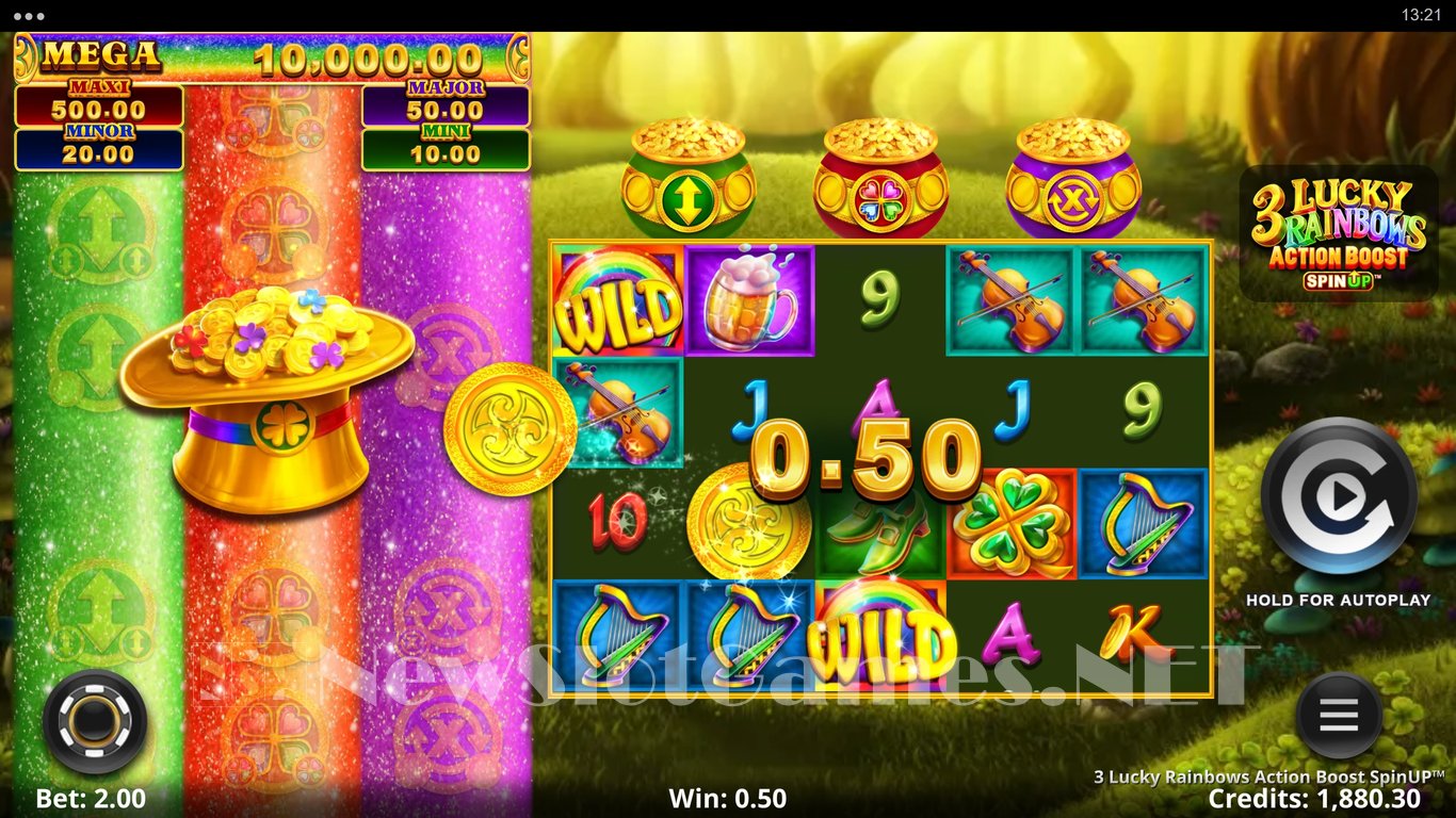 3 Lucky Rainbows Action Boost SpinUP Slot Slot Image in Demo - pic. 2