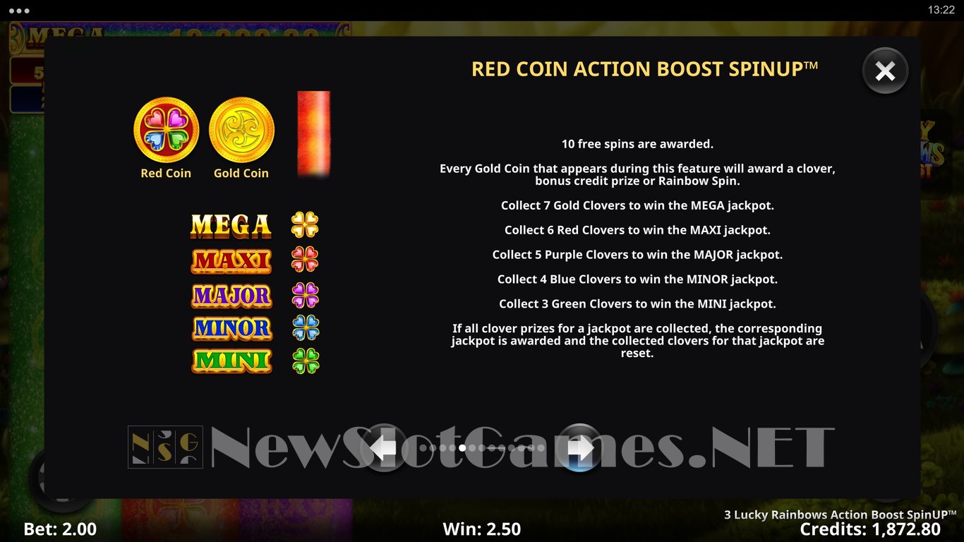 3 Lucky Rainbows Action Boost SpinUP Slot Slot Image in Demo - pic. 7