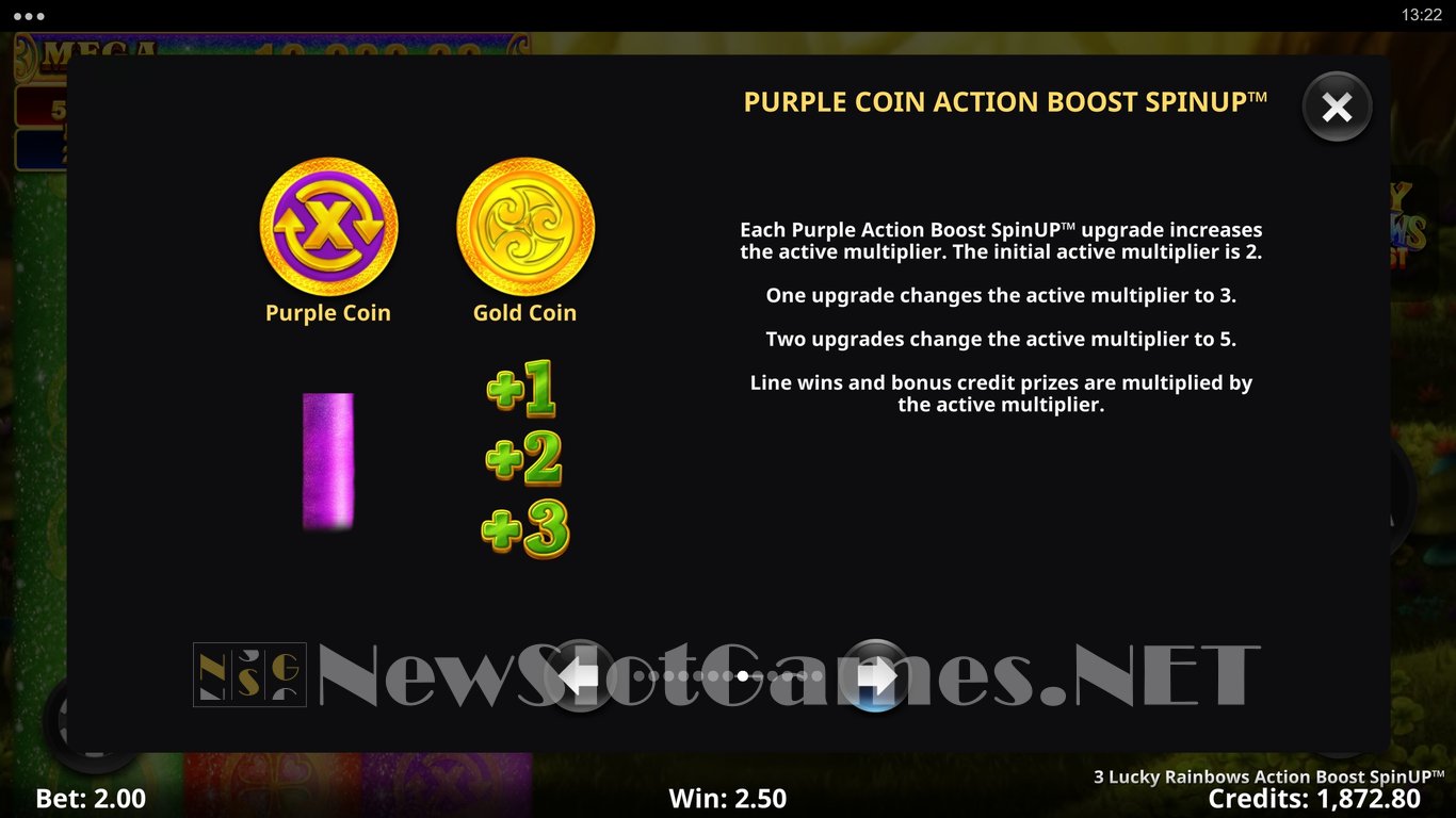 3 Lucky Rainbows Action Boost SpinUP Slot Slot Image in Demo - pic. 8