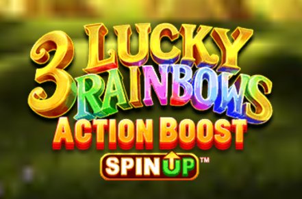 3 Lucky Rainbows Action Boost SpinUP Slot Logo