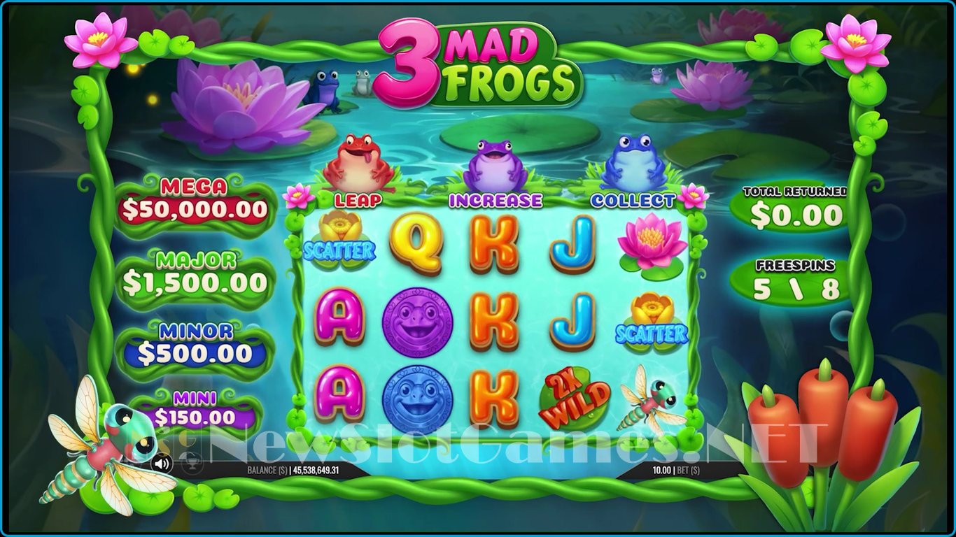 3 Mad Frogs Slot Slot Image in Demo - pic. 2