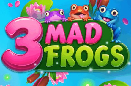 3 Mad Frogs Slot Logo
