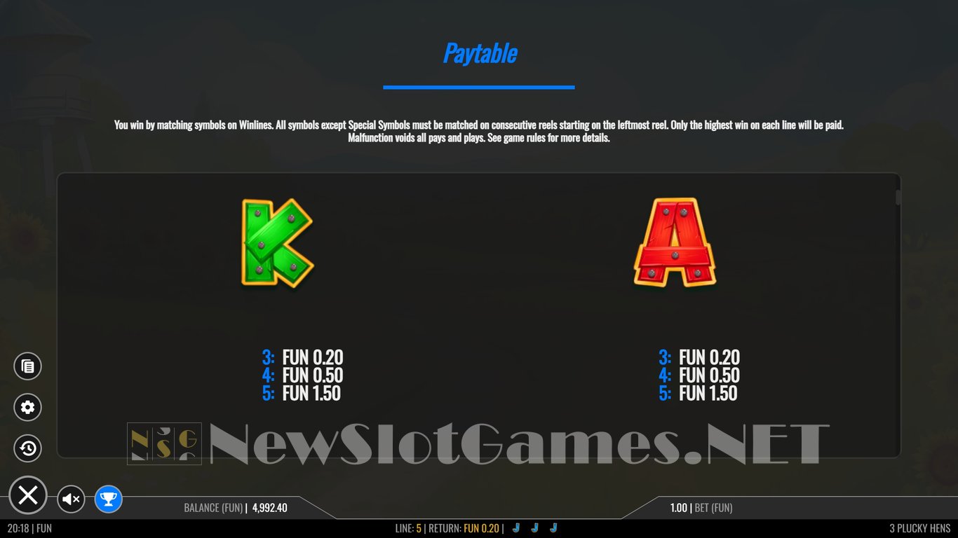 3 Plucky Hens Slot Slot Image in Demo - pic. 10