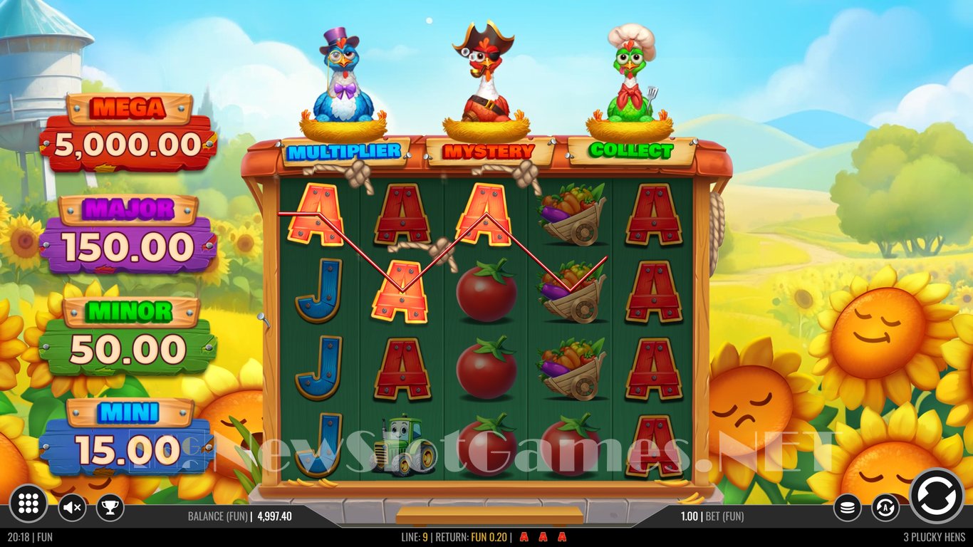 3 Plucky Hens Slot Slot Image in Demo - pic. 4