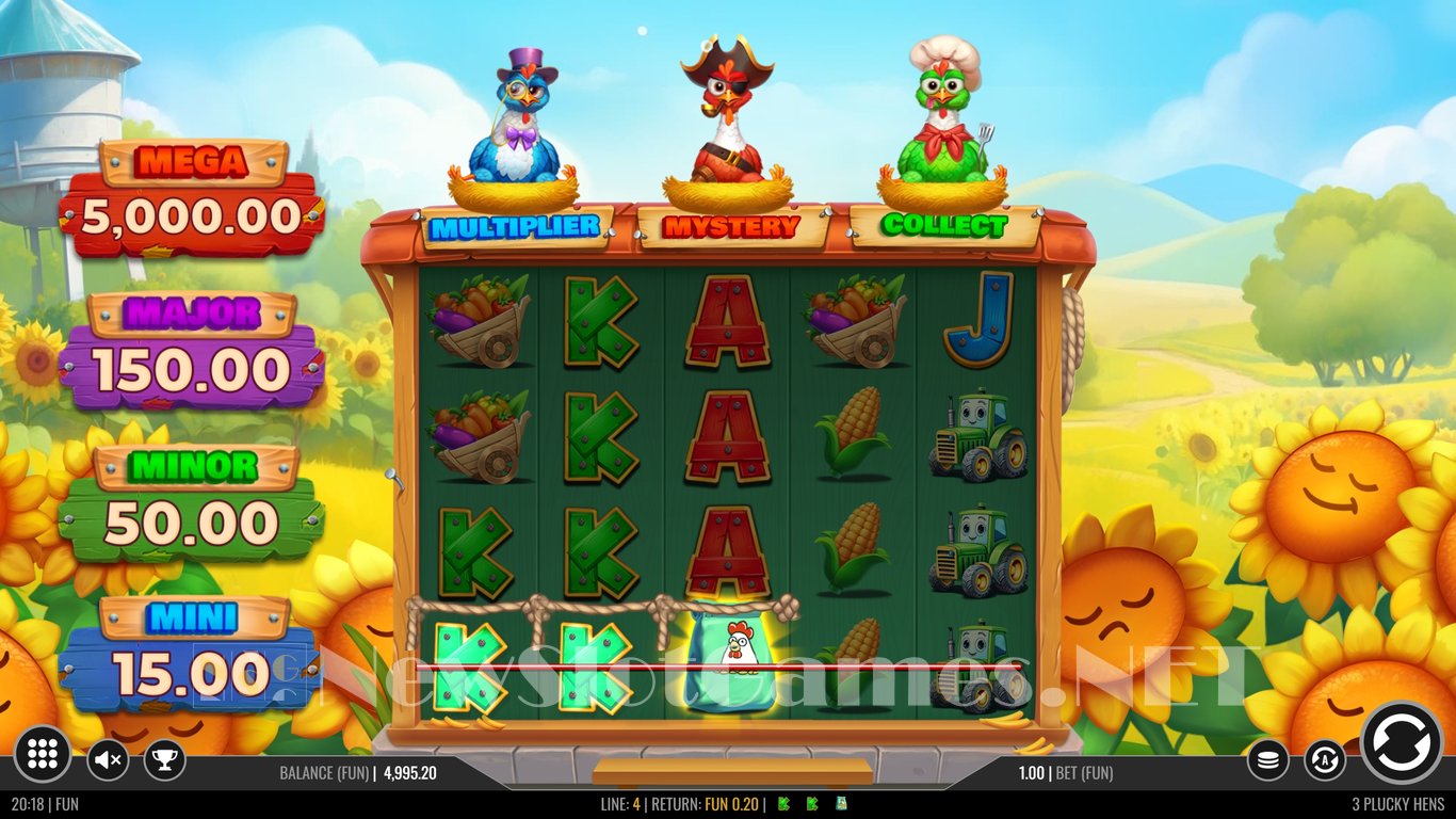 3 Plucky Hens Slot Slot Image in Demo - pic. 6