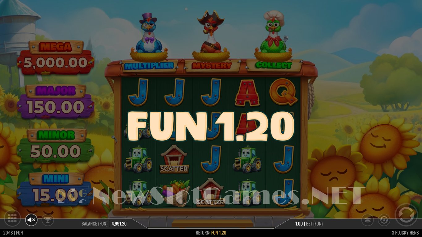 3 Plucky Hens Slot Slot Image in Demo - pic. 8