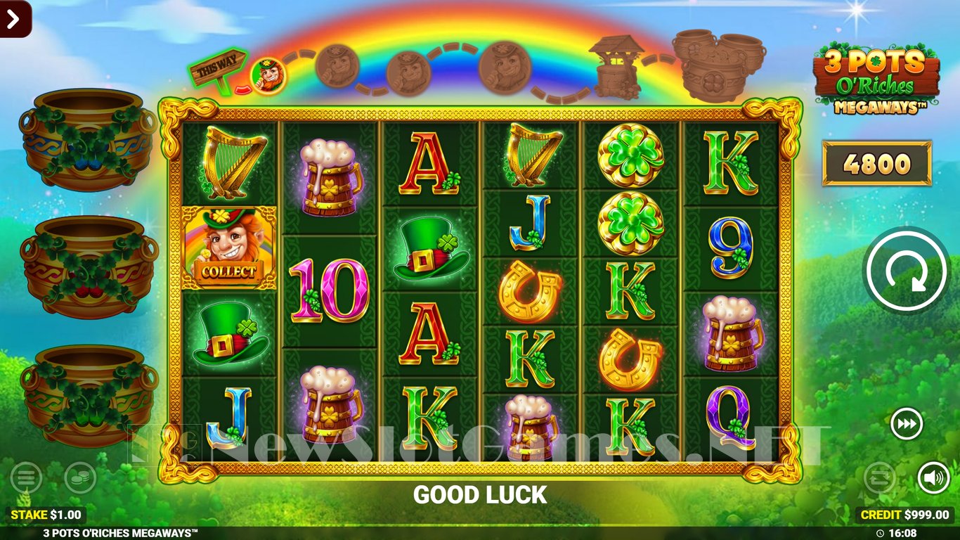 3 Pots O' Riches Megaways Jackpot Royale Express Slot Slot Image in Demo - pic. 3