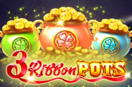 3 Ribbon Pots Slot Logo