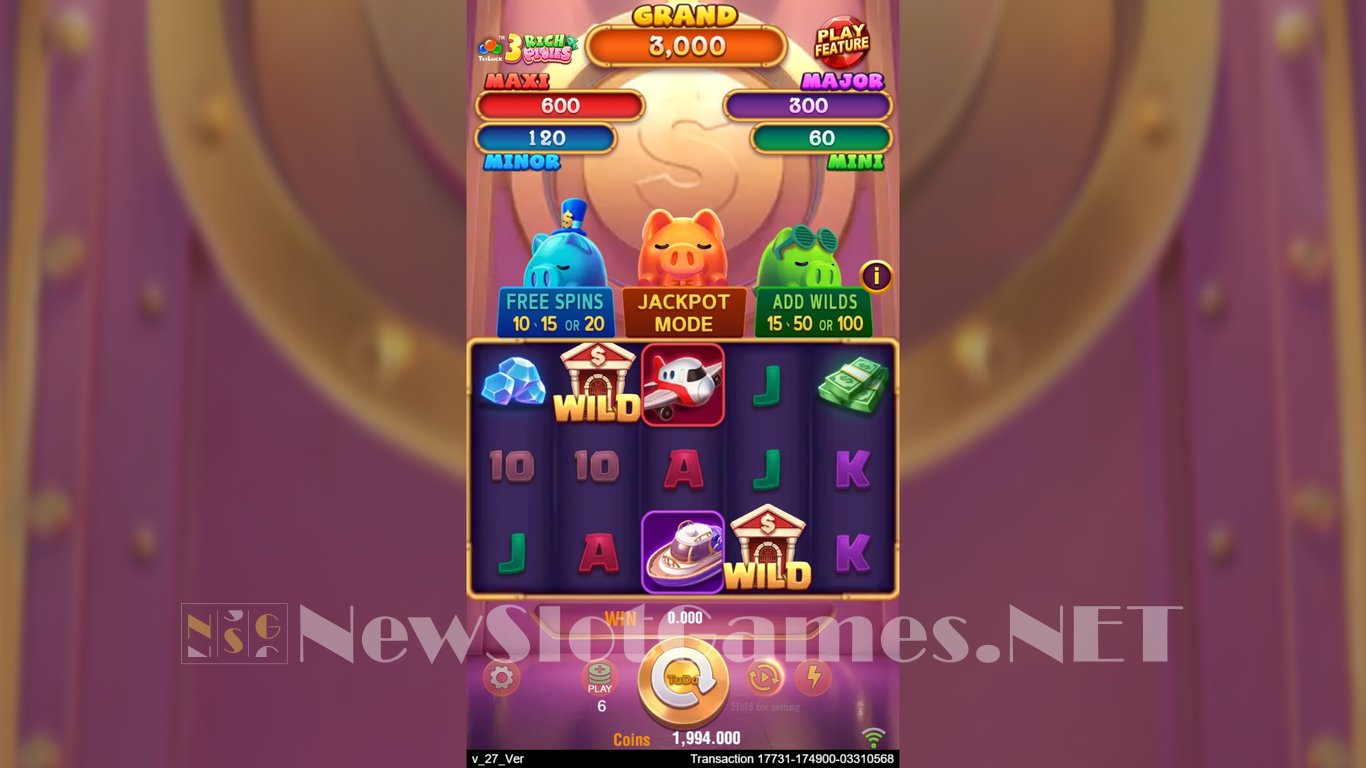 3 Rich Piggies Slot Slot Image in Demo - pic. 2