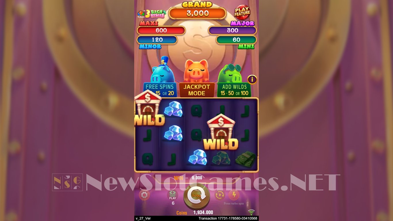 3 Rich Piggies Slot Slot Image in Demo - pic. 6