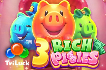 3 Rich Piggies Slot Logo