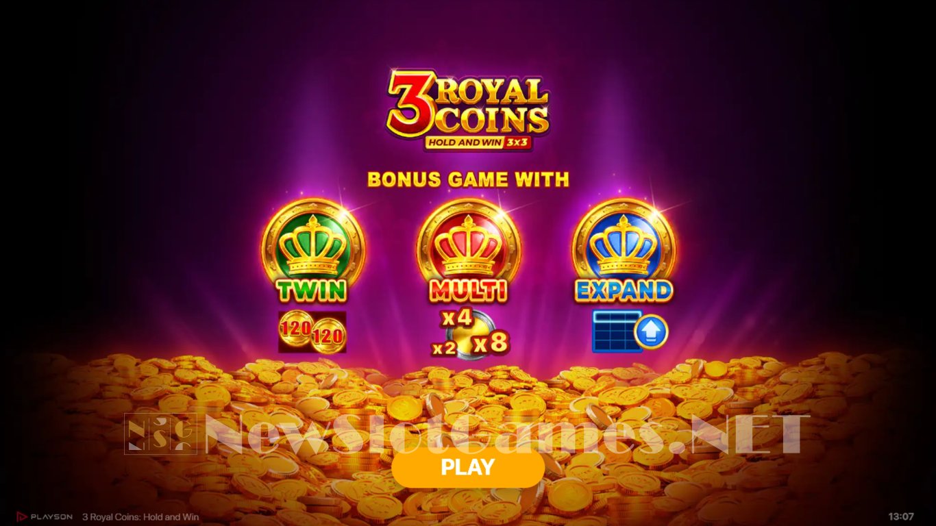 3 Royal Coins Hold and Win Slot Demo Image