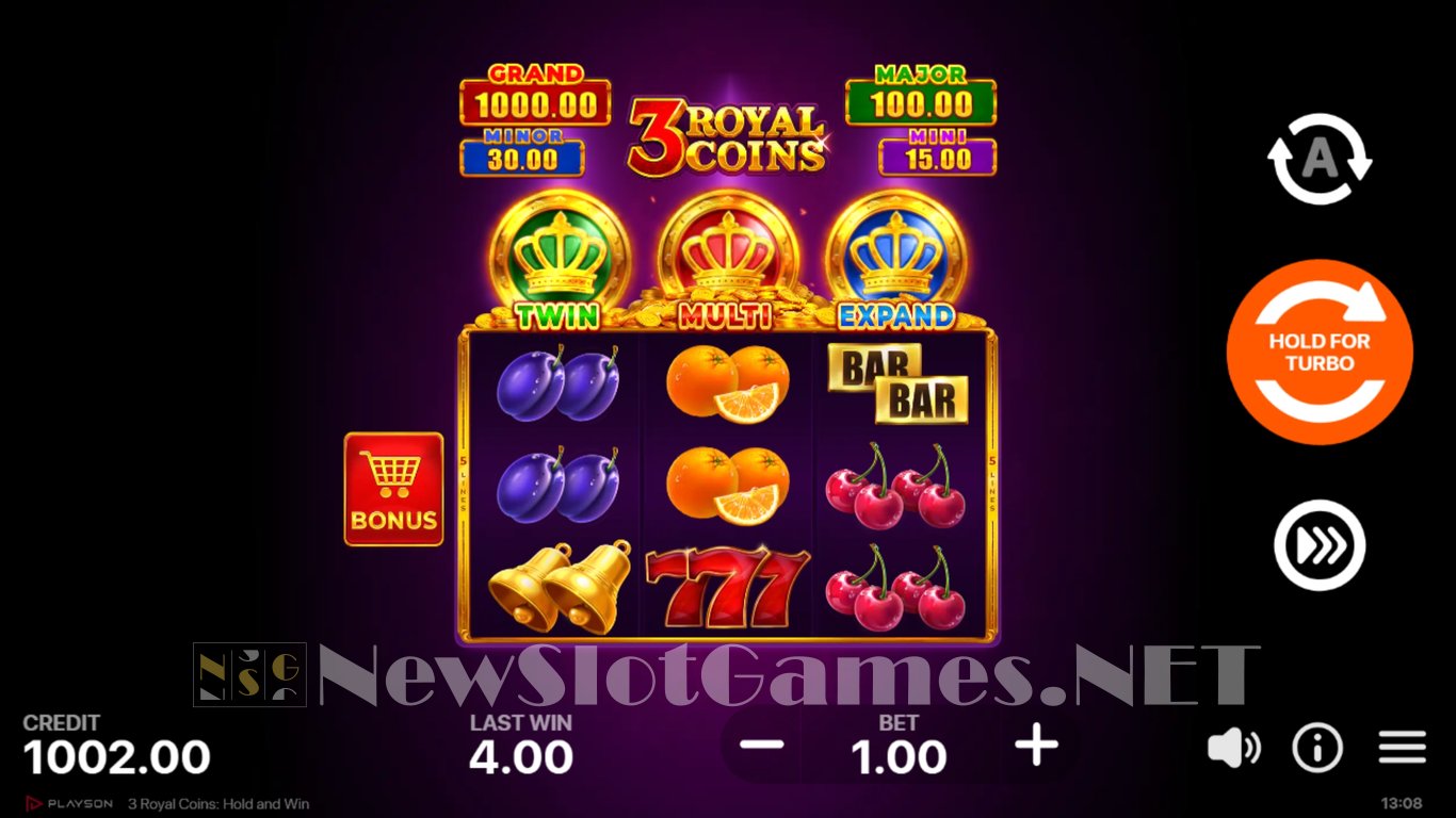 3 Royal Coins Hold and Win Slot Slot Image in Demo - pic. 2