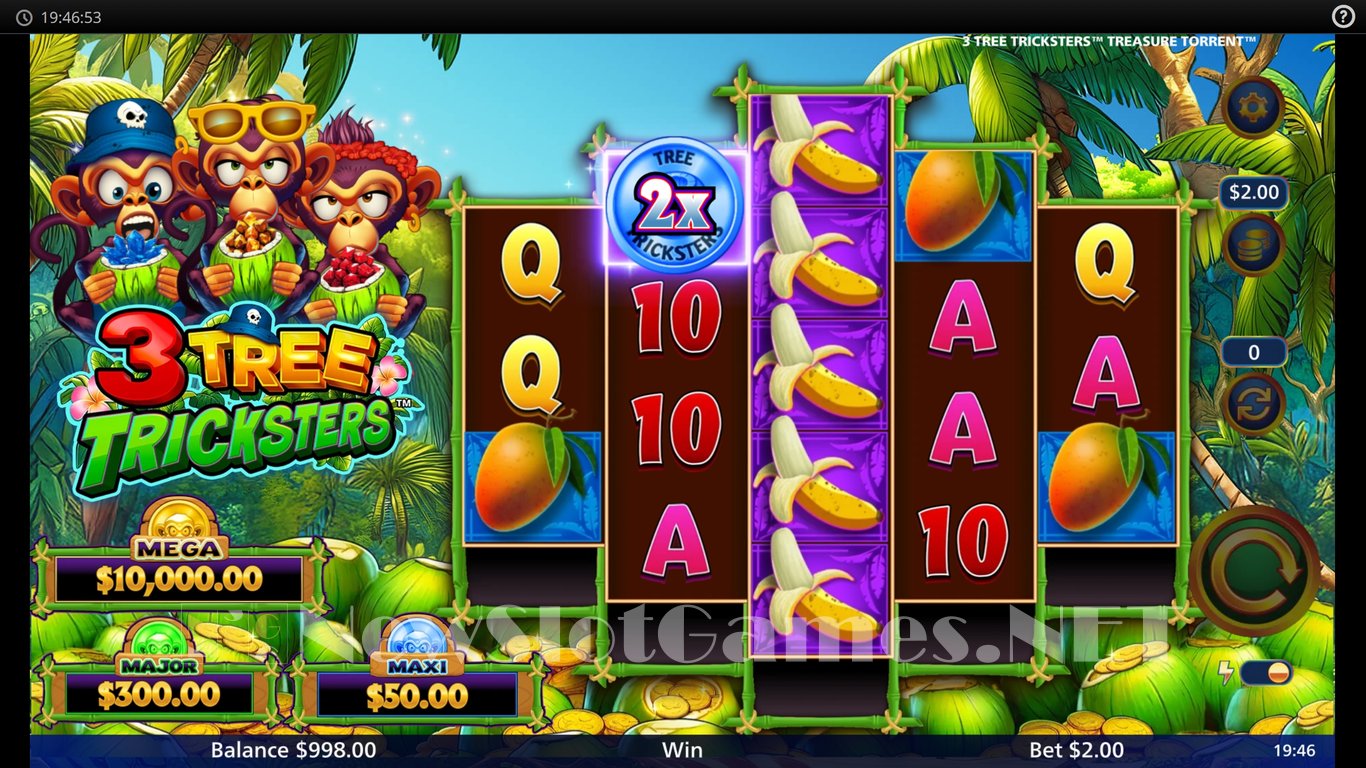 3 Tree Tricksters Treasure Torrent Slot Slot Image in Demo - pic. 2