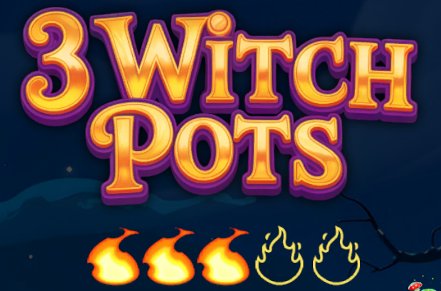 3 Witch Pots Slot Logo