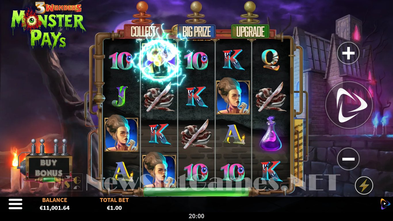 3 Wonders Monster Pays Slot Demo Image