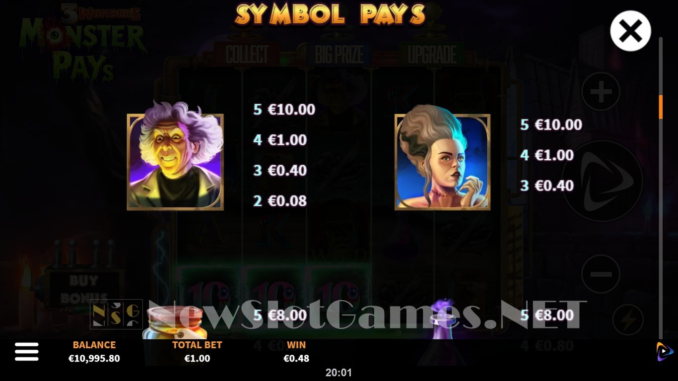 3 Wonders Monster Pays Slot Slot Image in Demo - pic. 7