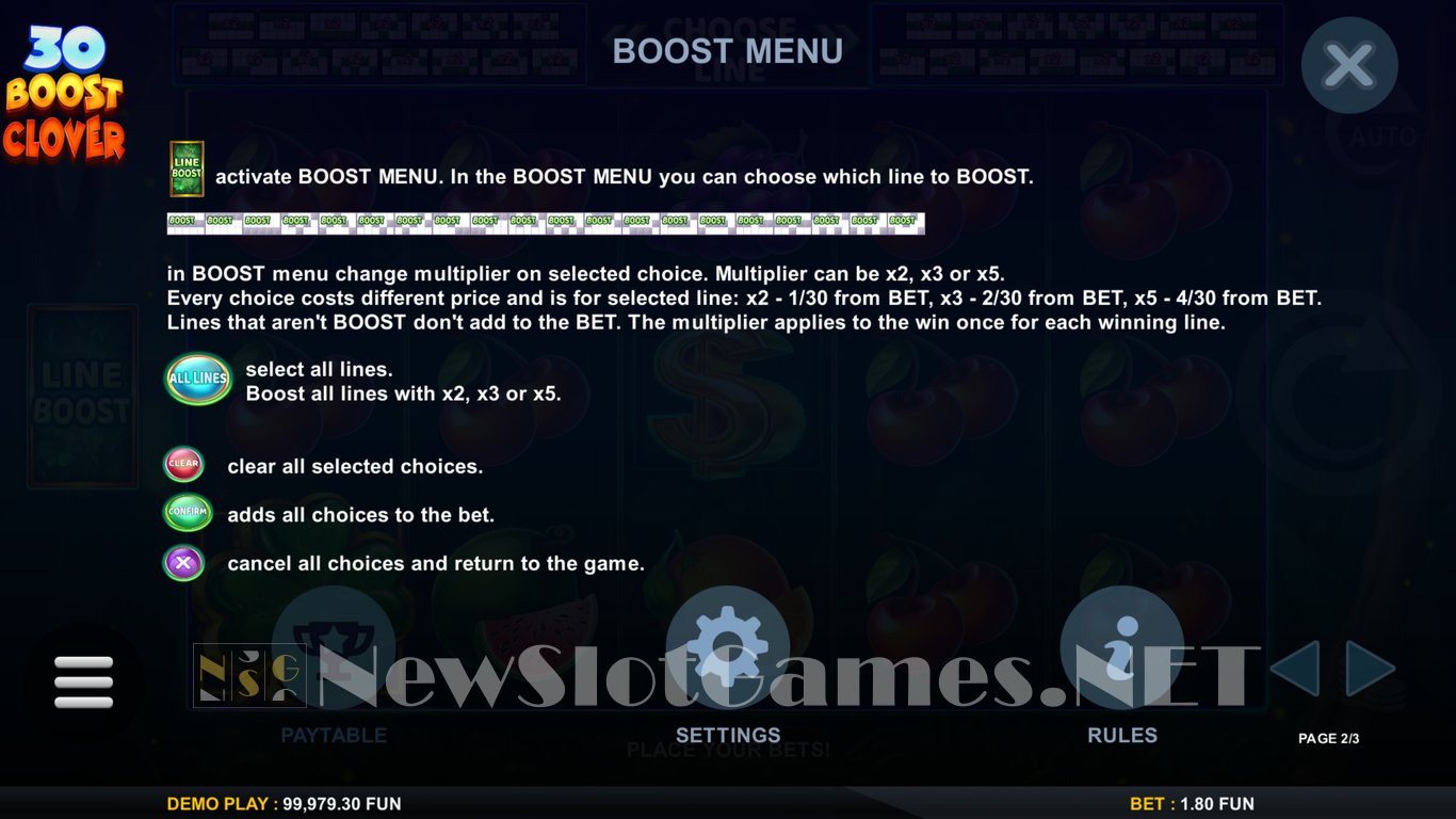 30 Boost Clover Slot Slot Image in Demo - pic. 8