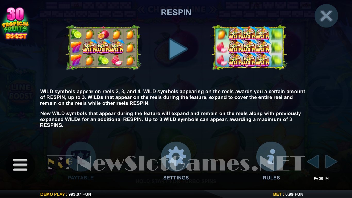 30 Tropical Fruits Boost Slot Slot Image in Demo - pic. 6