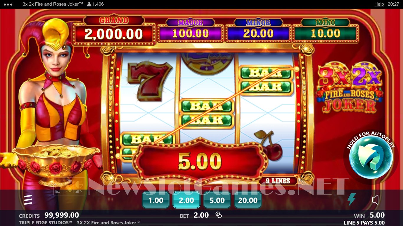 3x 2x Fire and Roses Joker Slot Slot Image in Demo - pic. 3
