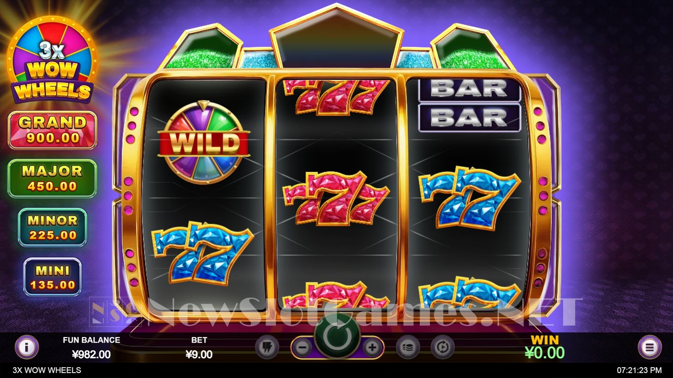 3x Wow Wheels Slot Demo Image