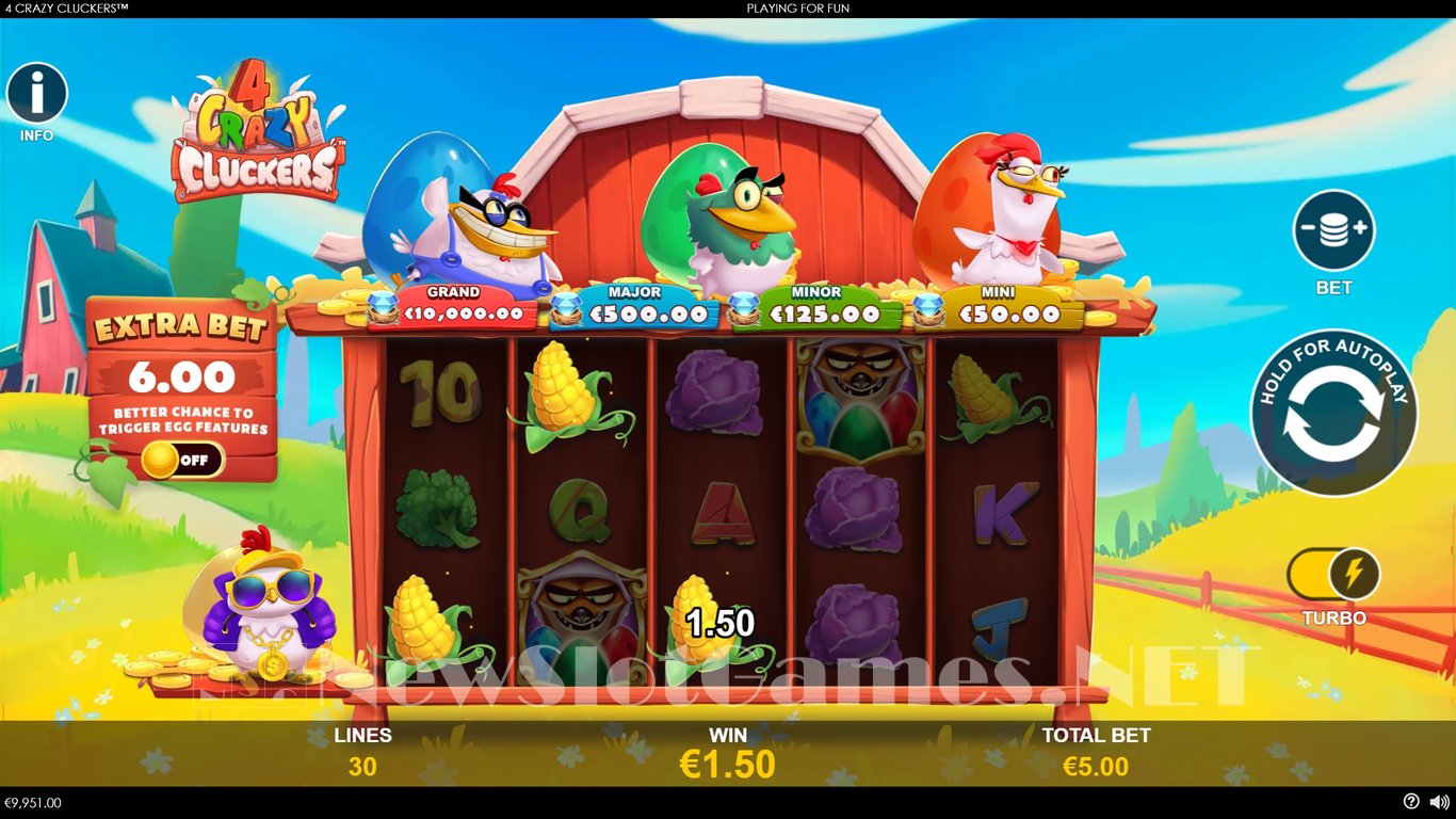 4 Crazy Cluckers Slot Slot Image in Demo - pic. 5