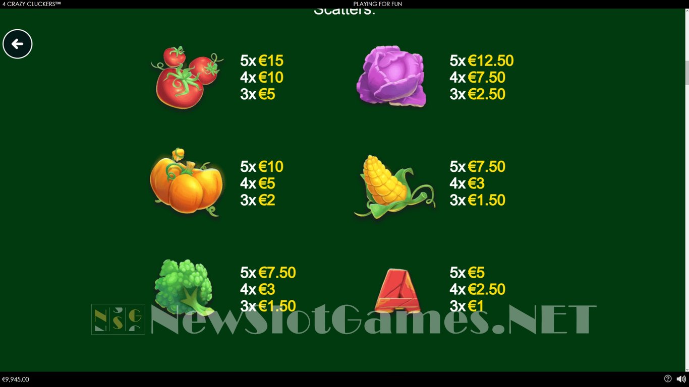 4 Crazy Cluckers Slot Slot Image in Demo - pic. 7