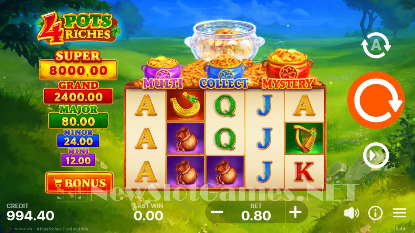 4 Pots Riches Hold and Win Slot Slot Image in Demo - pic. 4