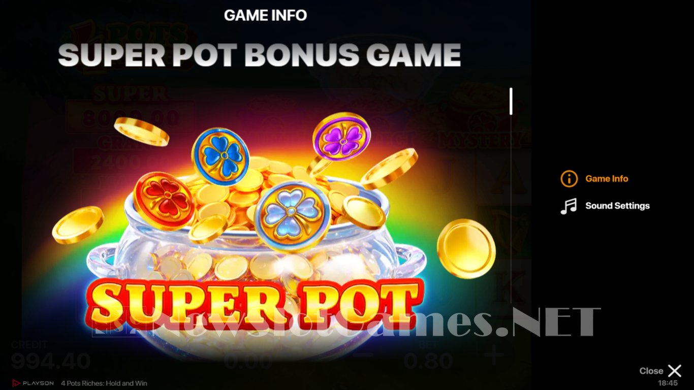 4 Pots Riches Hold and Win Slot Slot Image in Demo - pic. 5