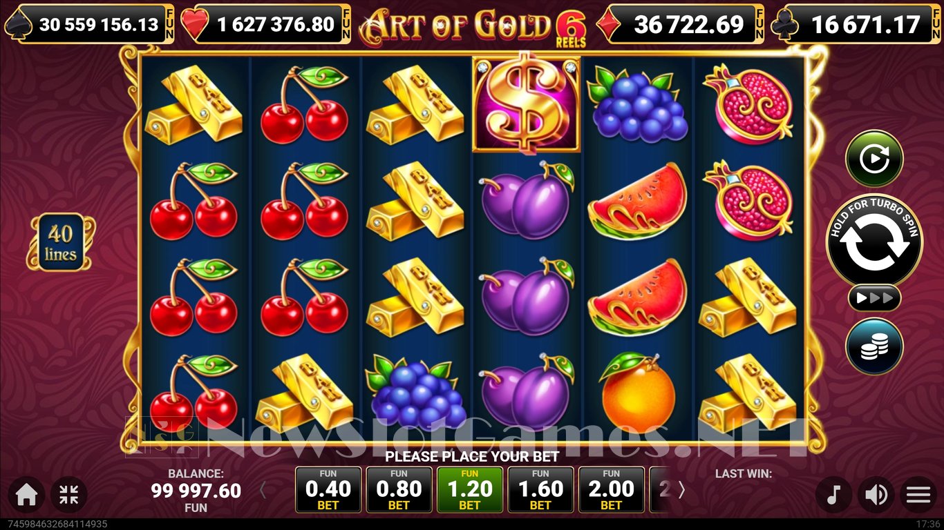 40 Art of Gold 6 Reels Slot Slot Image in Demo - pic. 2