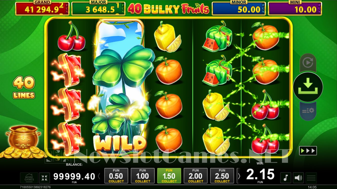 40 Bulky Fruits Golden Coins Link Slot Slot Image in Demo - pic. 4