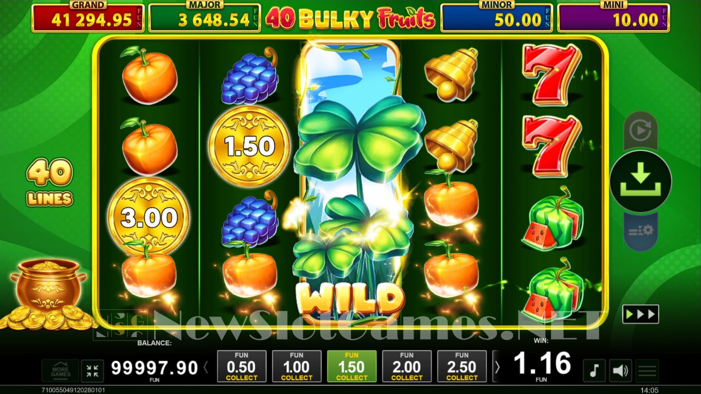 40 Bulky Fruits Golden Coins Link Slot Slot Image in Demo - pic. 6