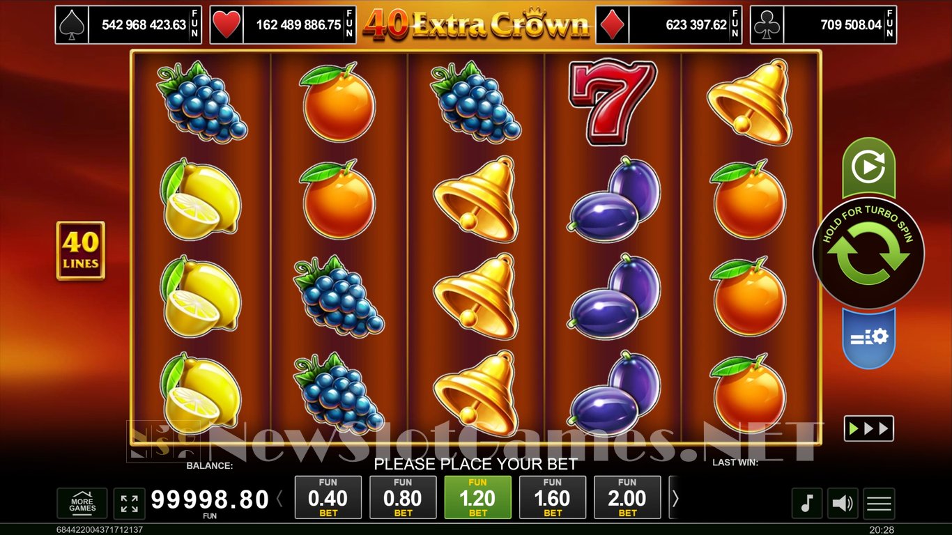 40 Extra Crown Slot Demo Image