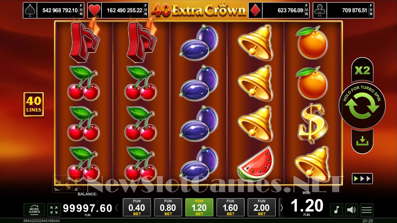 40 Extra Crown Slot Slot Image in Demo - pic. 2