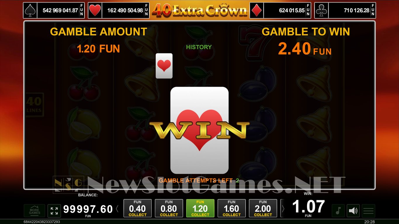 40 Extra Crown Slot Slot Image in Demo - pic. 3