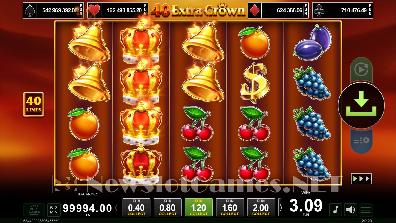 40 Extra Crown Slot Slot Image in Demo - pic. 5