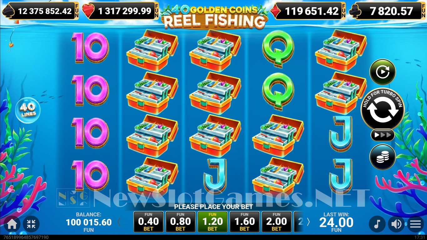 40 Golden Coins Reel Fishing Slot Slot Image in Demo - pic. 3