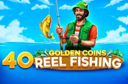 40 Golden Coins Reel Fishing Slot Logo
