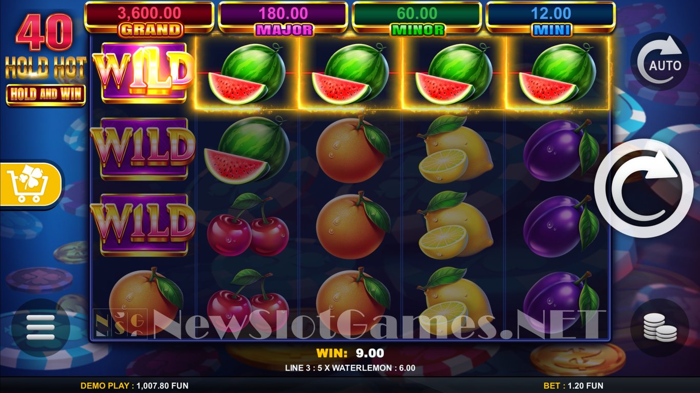 40 Hold Hot Hold And Win Slot Demo Image