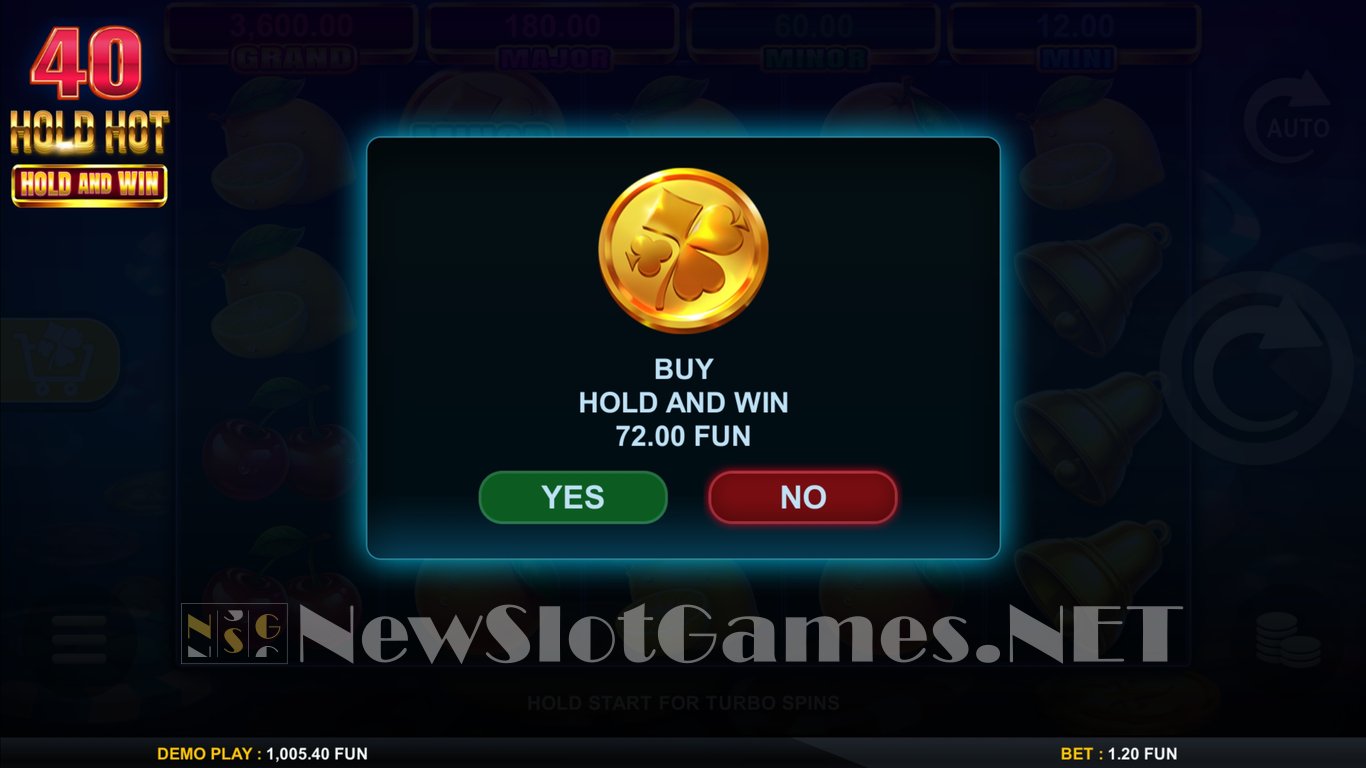 40 Hold Hot Hold And Win Slot Slot Image in Demo - pic. 5