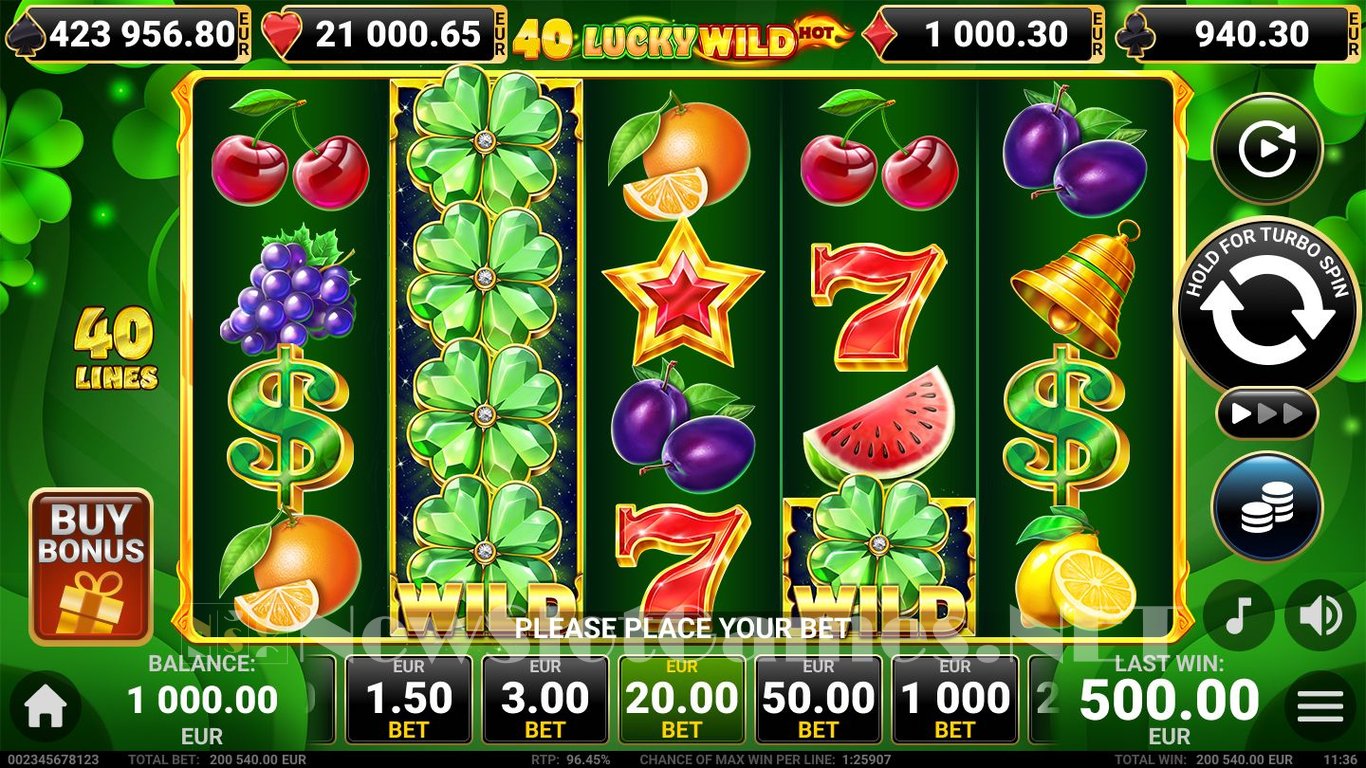 40 Lucky Wilds Hot Slot Demo Image