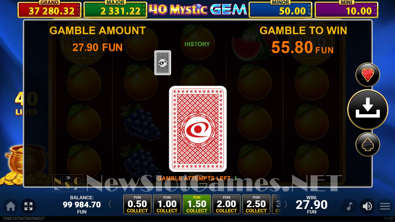 40 Mystic Gem Golden Coins Link Slot Slot Image in Demo - pic. 5