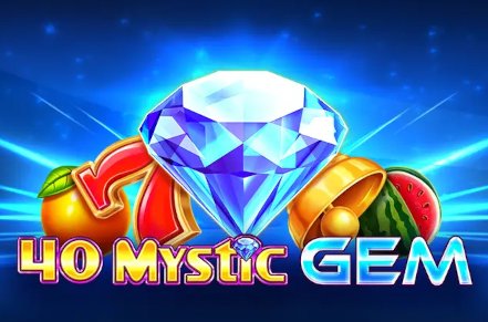 40 Mystic Gem Golden Coins Link Slot Logo