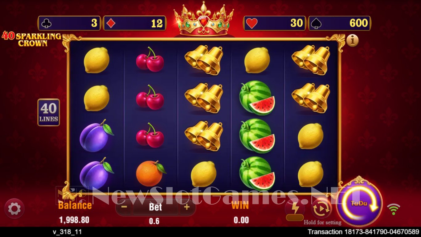 40 Sparkling Crown Slot Slot Image in Demo - pic. 2