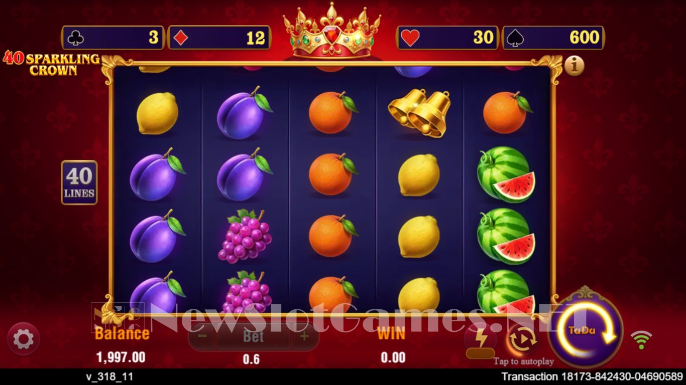 40 Sparkling Crown Slot Slot Image in Demo - pic. 3