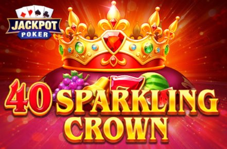 40 Sparkling Crown Slot Logo
