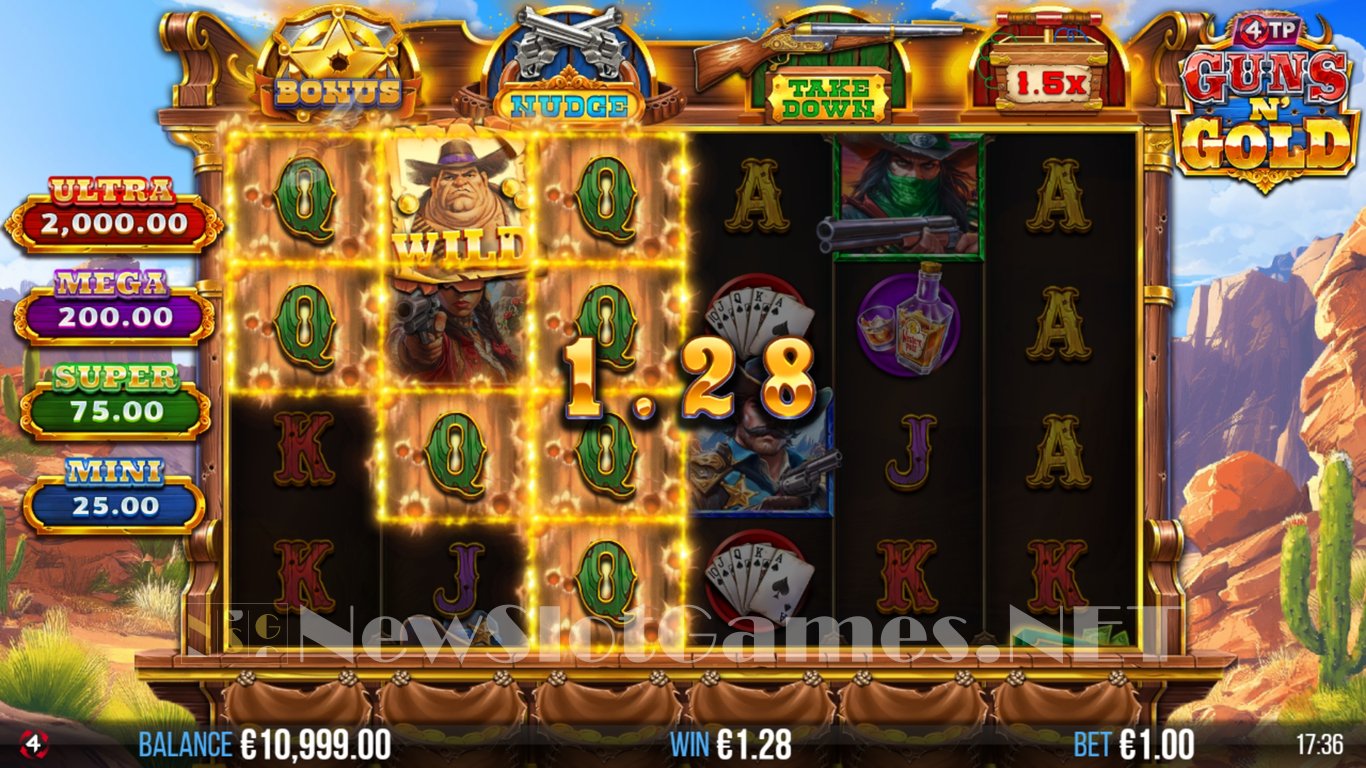 4TP Guns N Gold Slot Demo Image