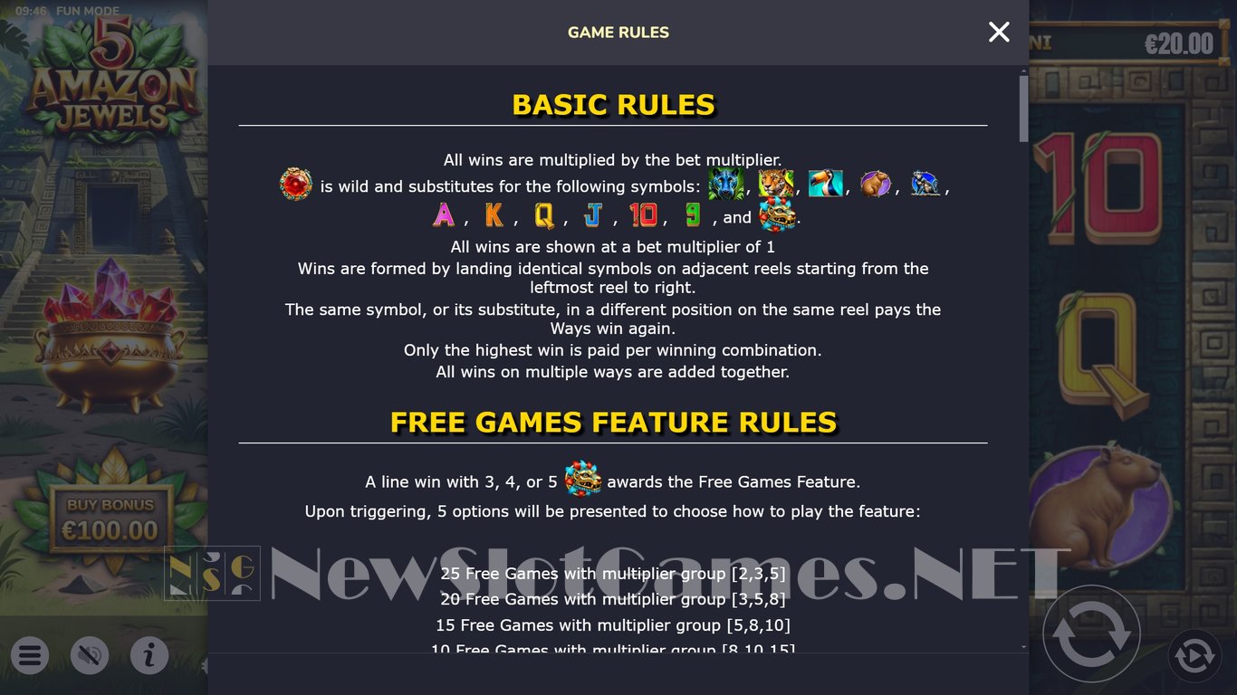 5 Amazon Jewels Slot Slot Image in Demo - pic. 6