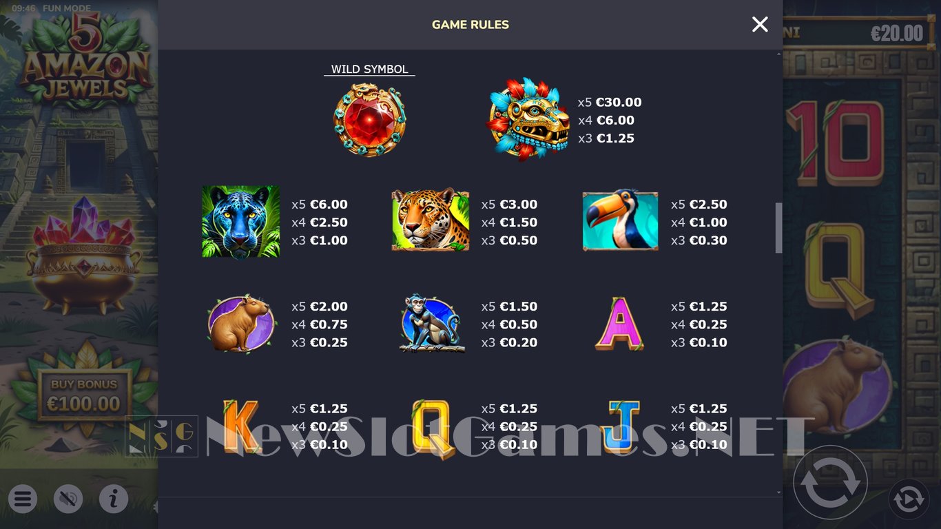 5 Amazon Jewels Slot Slot Image in Demo - pic. 7