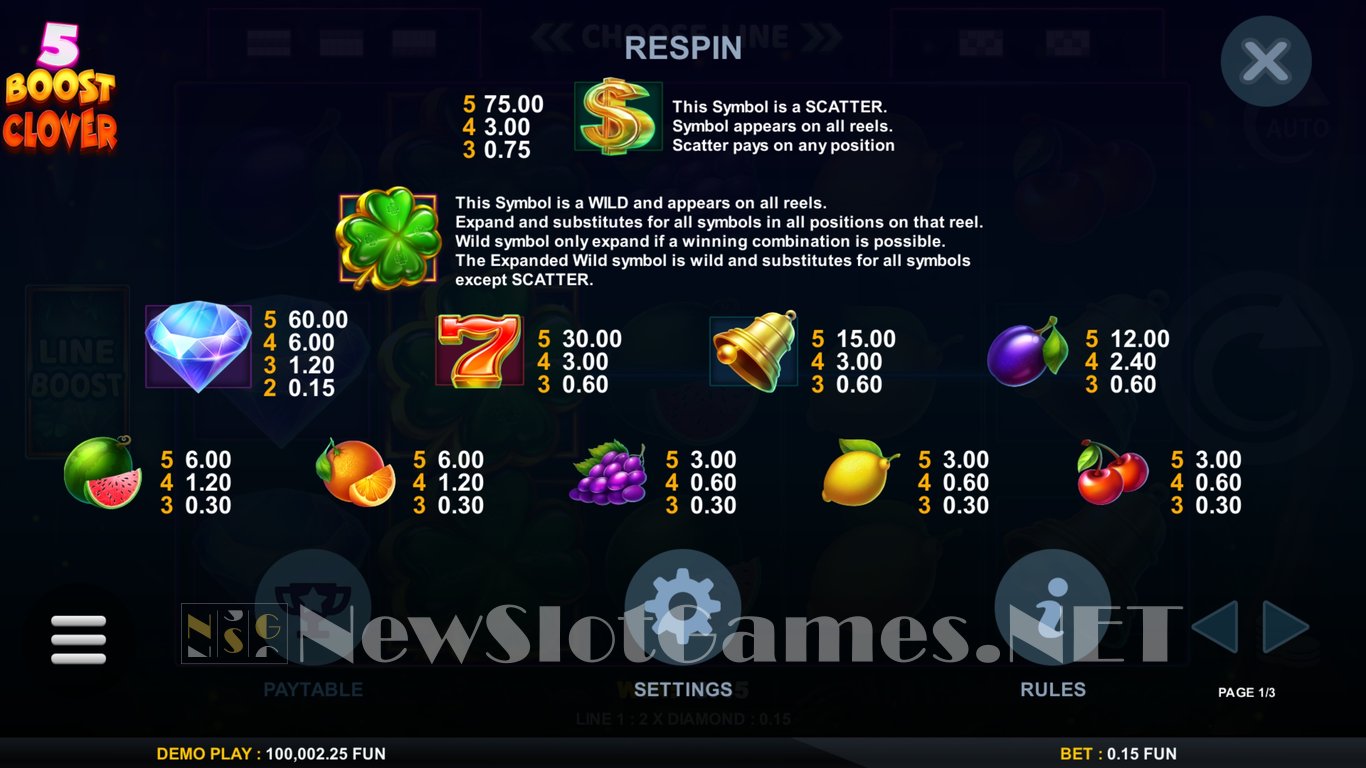 5 Boost Clover Slot Slot Image in Demo - pic. 5